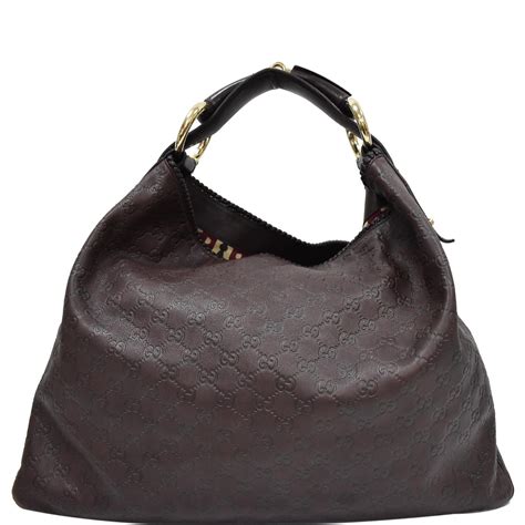 gucci guccissima horsebit hobo|Gucci hobo bag vintage.